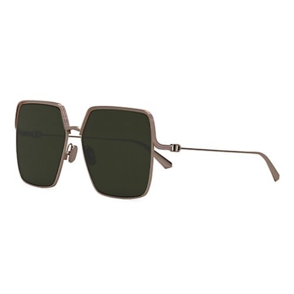 DIOR
EverDior SU Oversized Matte Rose Gold/Green Square Metal Sunglasses - Picture 1 of 5